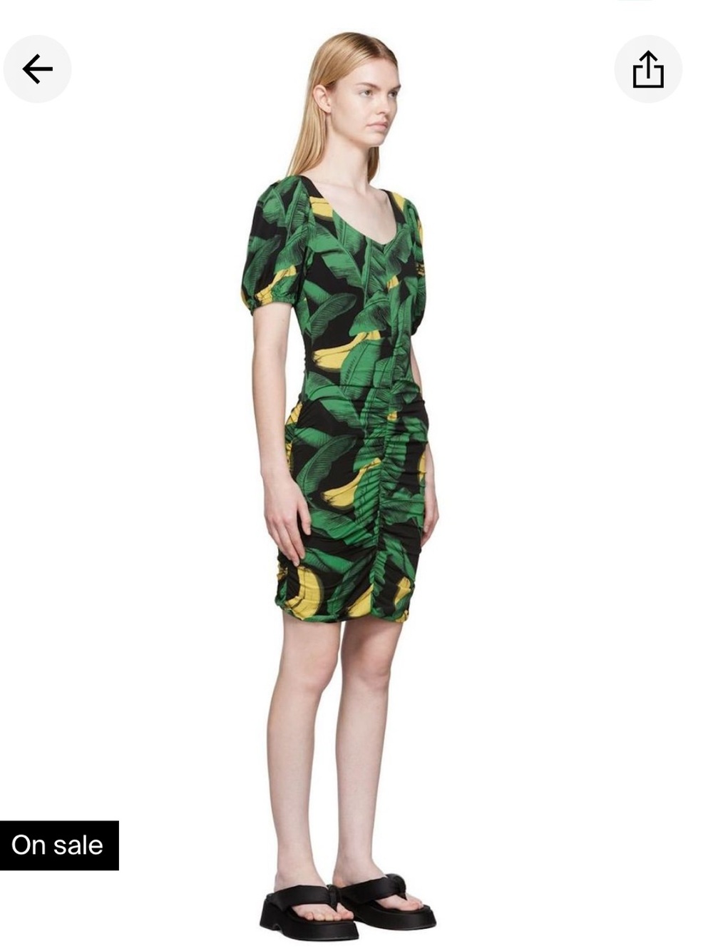 NWOT Ganni stretch jersey dress